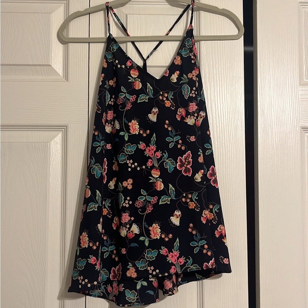 Razor back spaghetti strapped blouse